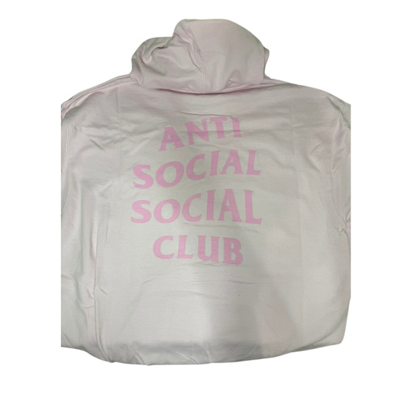 Anti Social Social Club Motor Sport Hoodie - Pink - Size XL - Picture 4 of 7